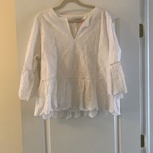 NWT Vineyard Vines white eyelet shirt